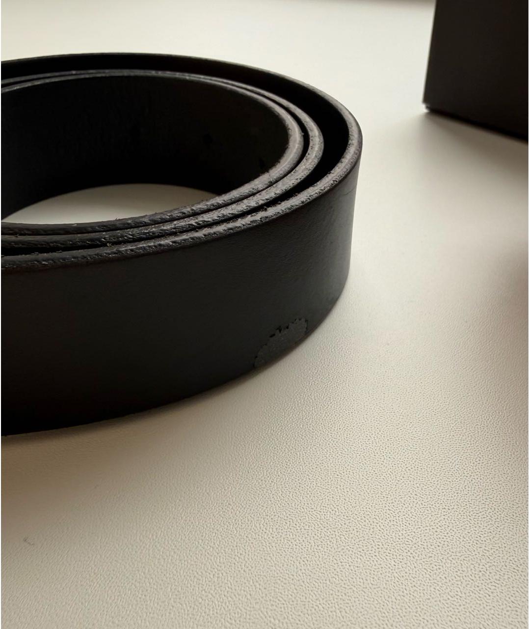 HUGO BOSS Черный кожаный ремень, фото 5
