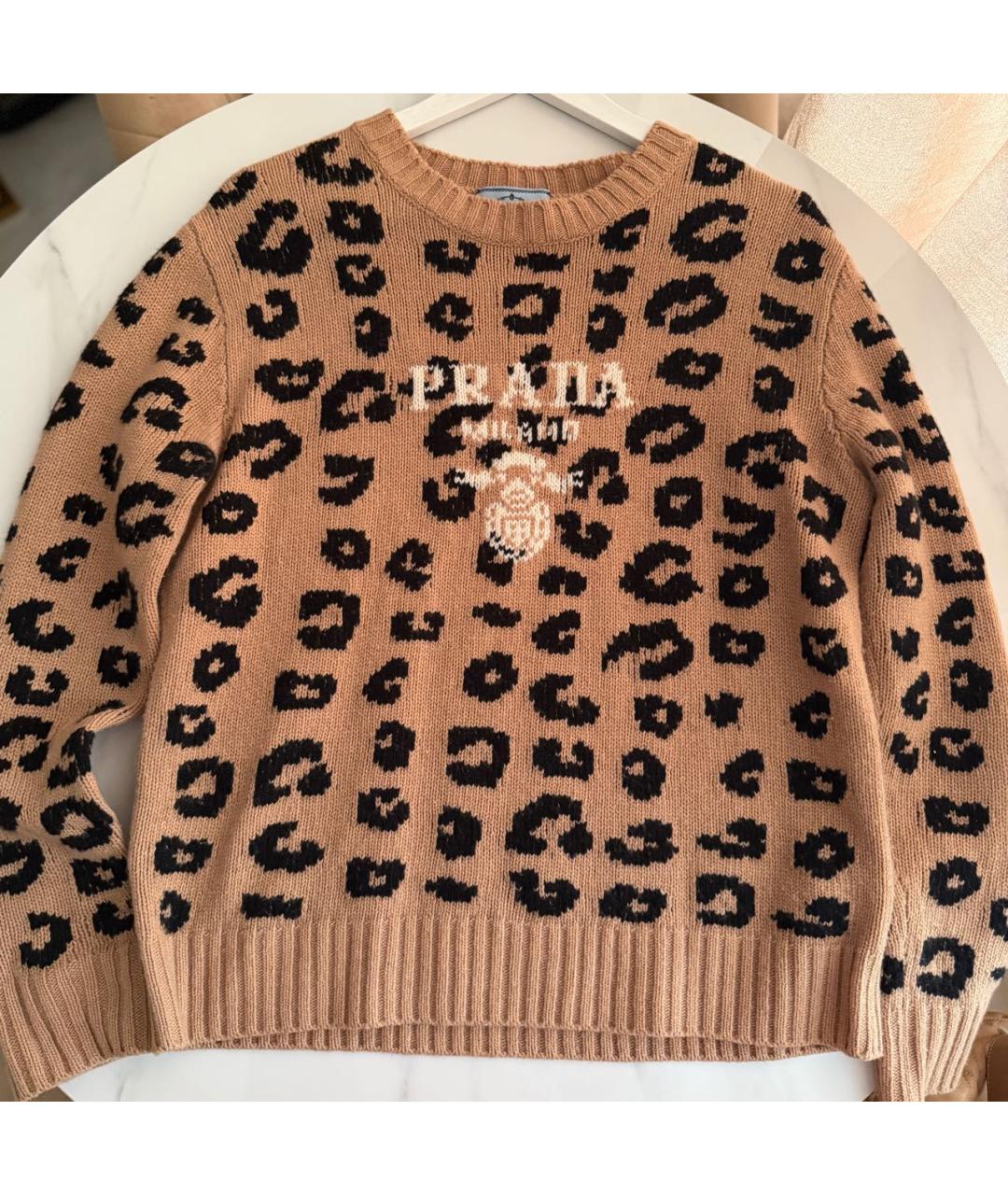 PRADA Бежевый хлопковый джемпер / свитер, фото 6