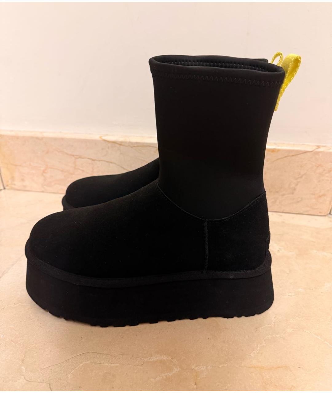 UGG AUSTRALIA Черные замшевые полусапоги, фото 2