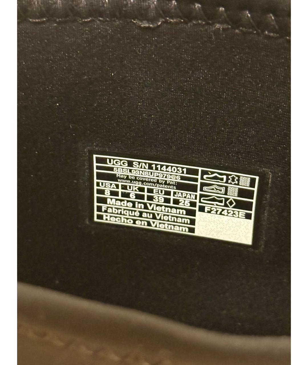 UGG AUSTRALIA Черные замшевые полусапоги, фото 5