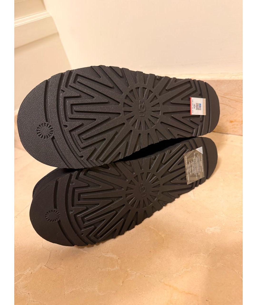 UGG AUSTRALIA Черные замшевые полусапоги, фото 4