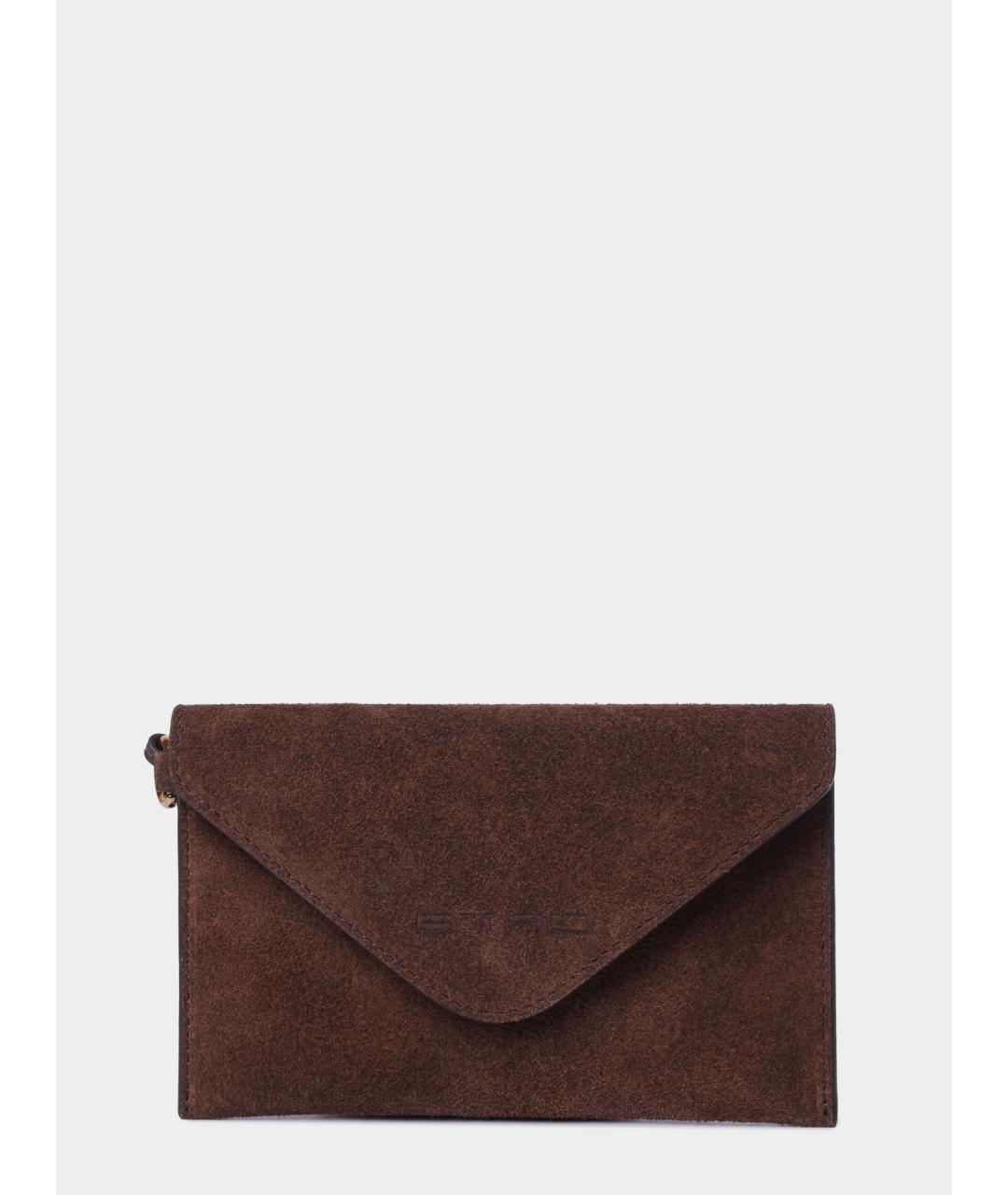 ETRO Коричневая кожаная сумка тоут, фото 5