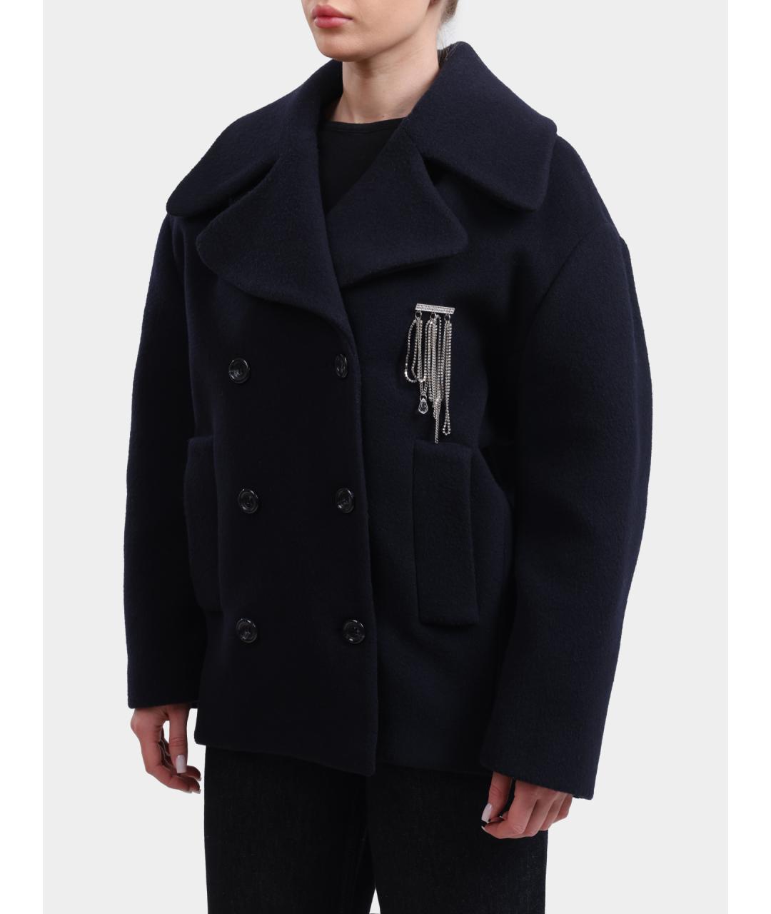 LIU JO Темно-синее пальто, фото 3