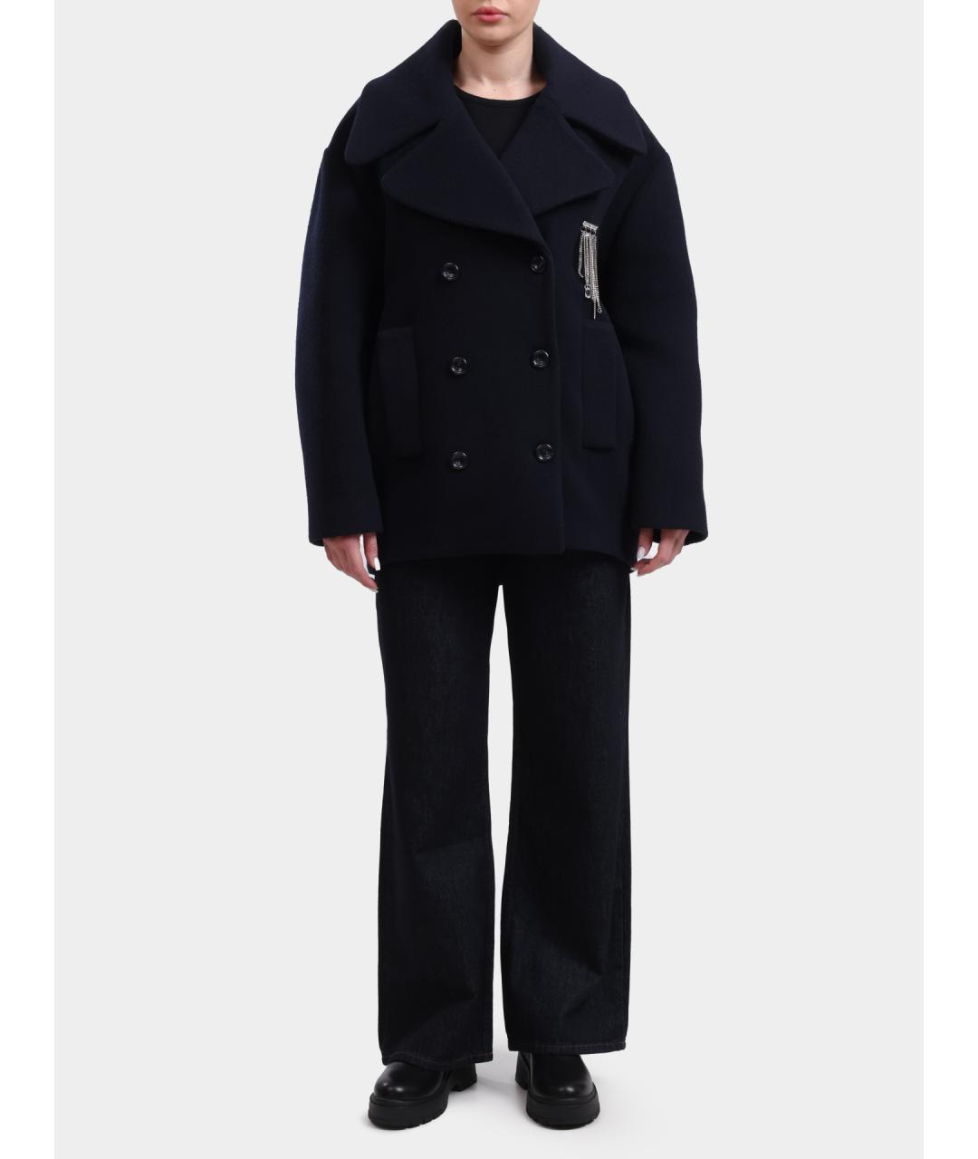 LIU JO Темно-синее пальто, фото 2