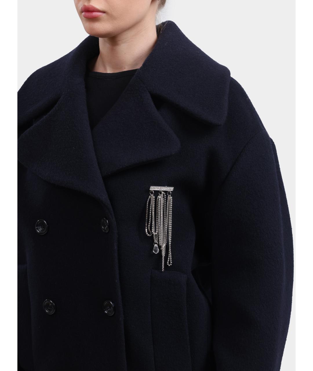 LIU JO Темно-синее пальто, фото 4