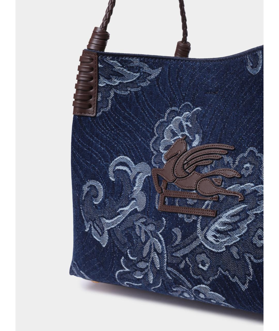 ETRO Синяя сумка тоут, фото 3