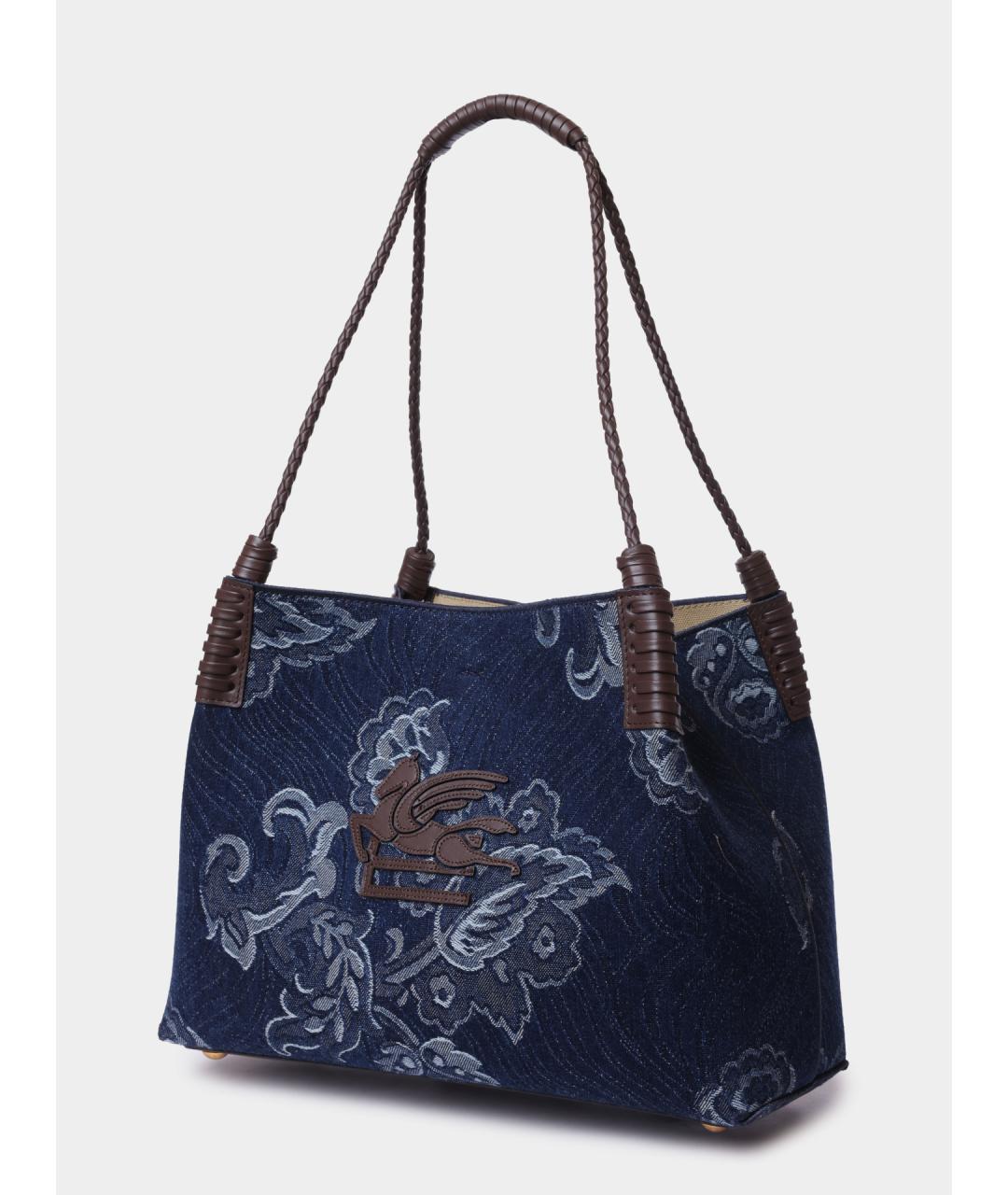 ETRO Синяя сумка тоут, фото 2