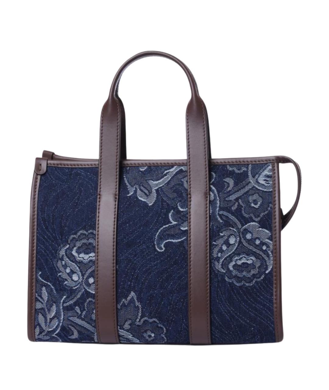 ETRO Синяя сумка тоут, фото 1