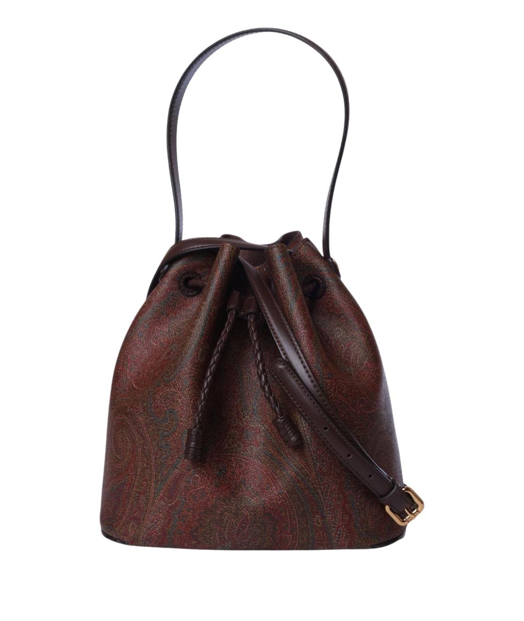 ETRO Коричневая кожаная сумка через плечо, фото 1