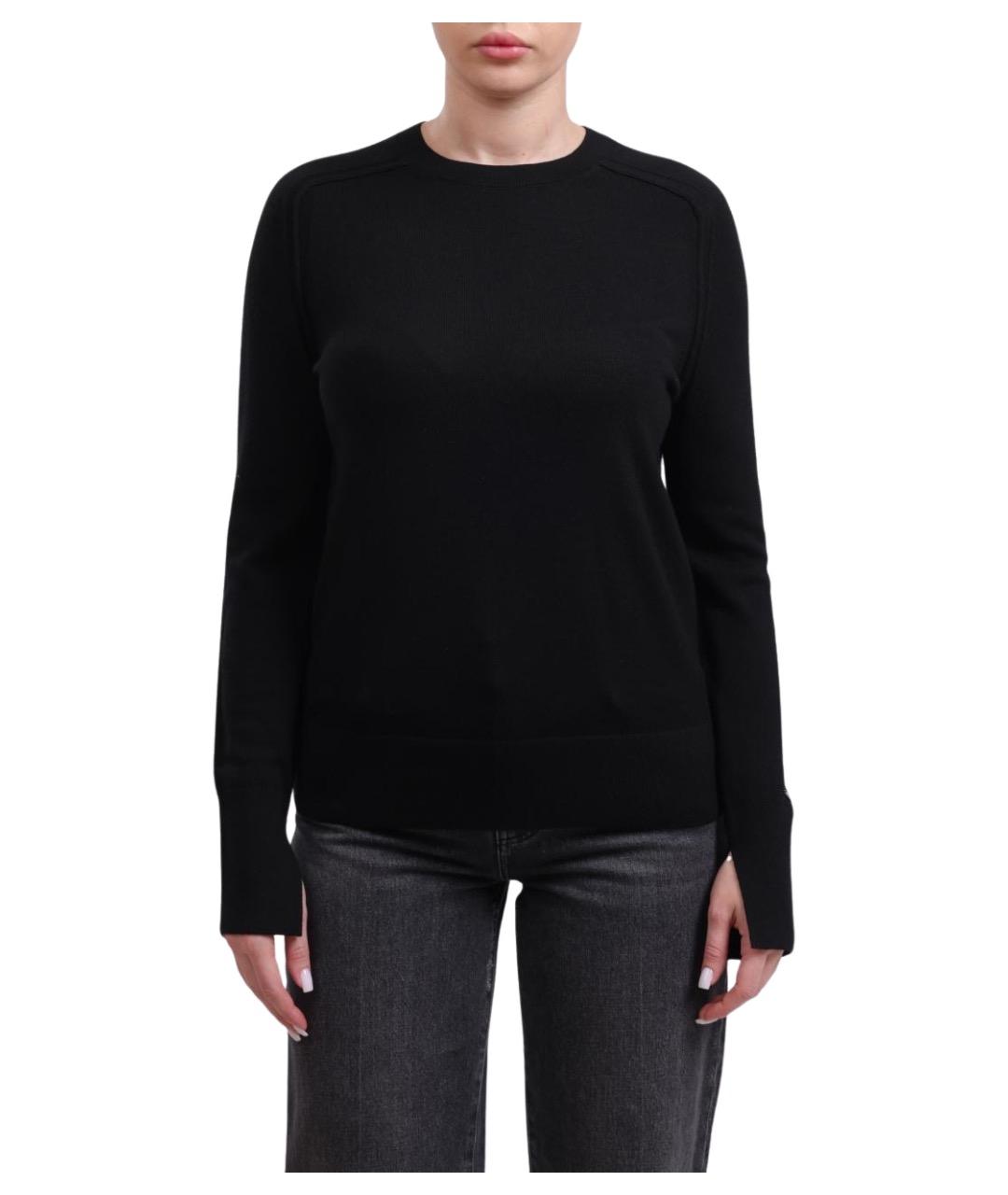 CALVIN KLEIN Черный шерстяной джемпер / свитер, фото 1