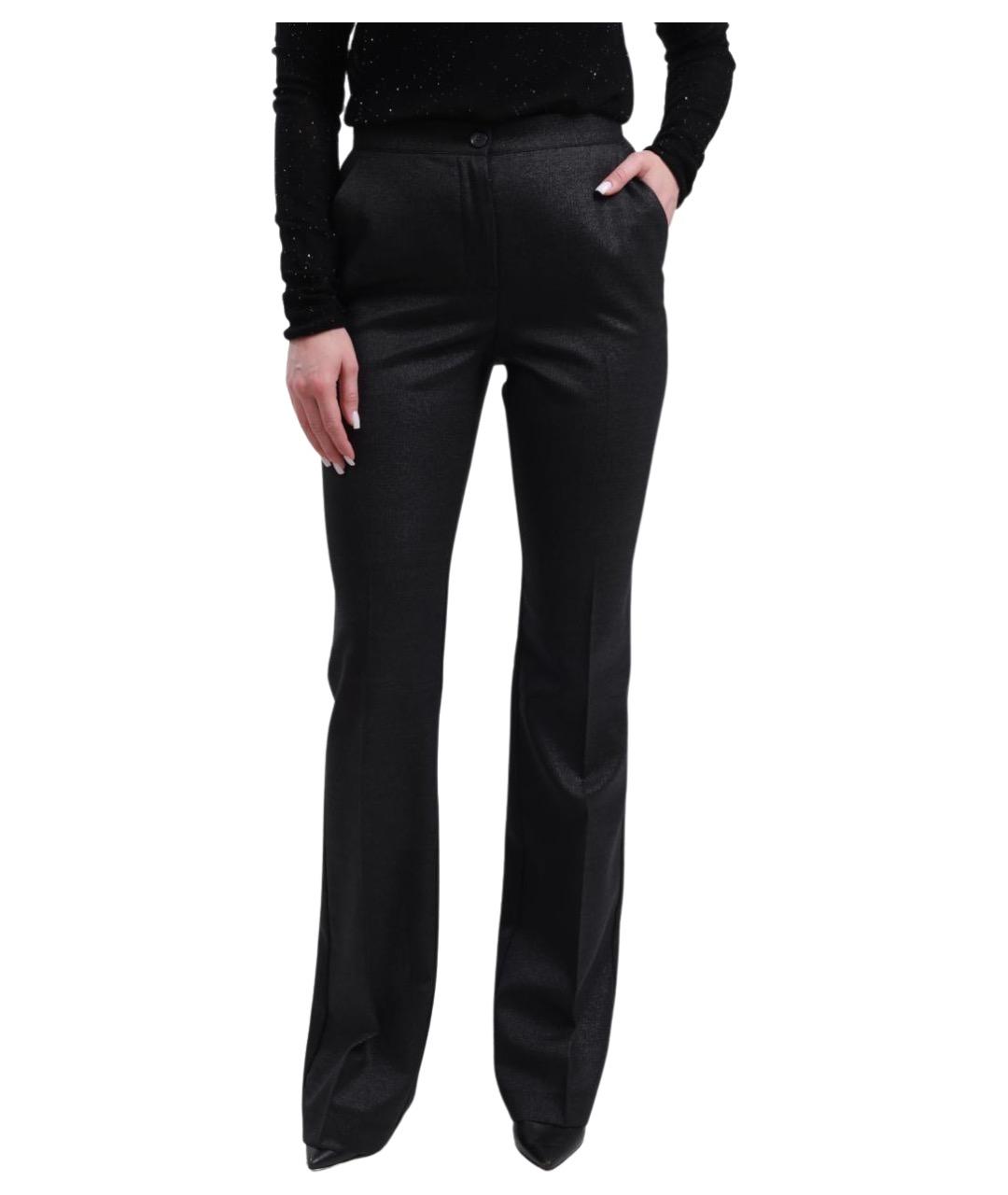 PINKO Черные прямые брюки, фото 1
