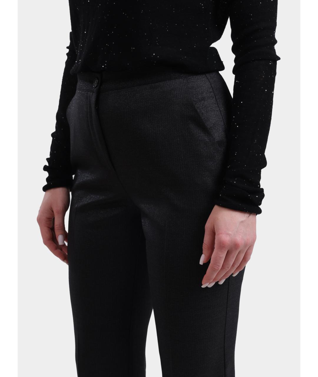 PINKO Черные прямые брюки, фото 4