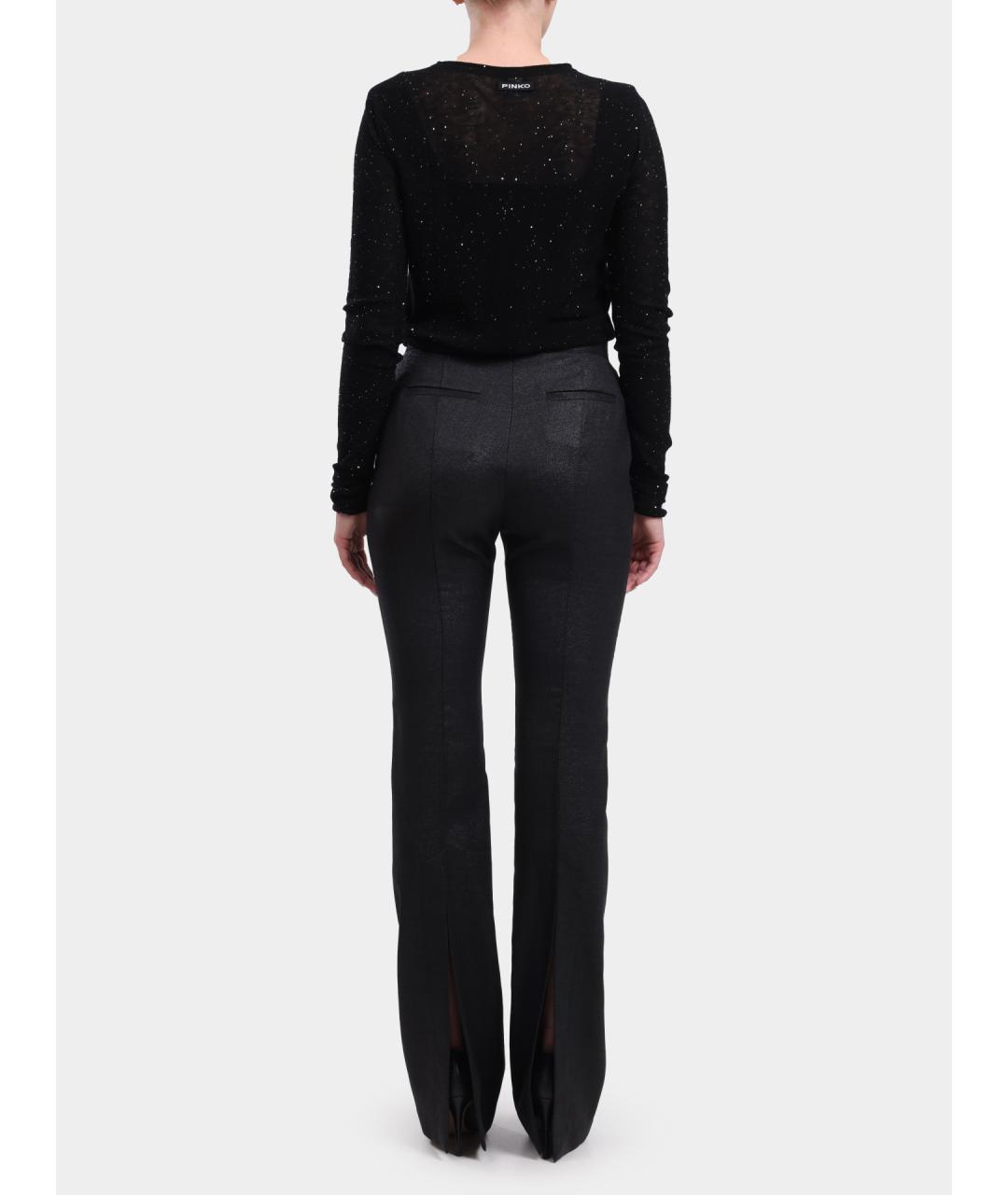 PINKO Черные прямые брюки, фото 6