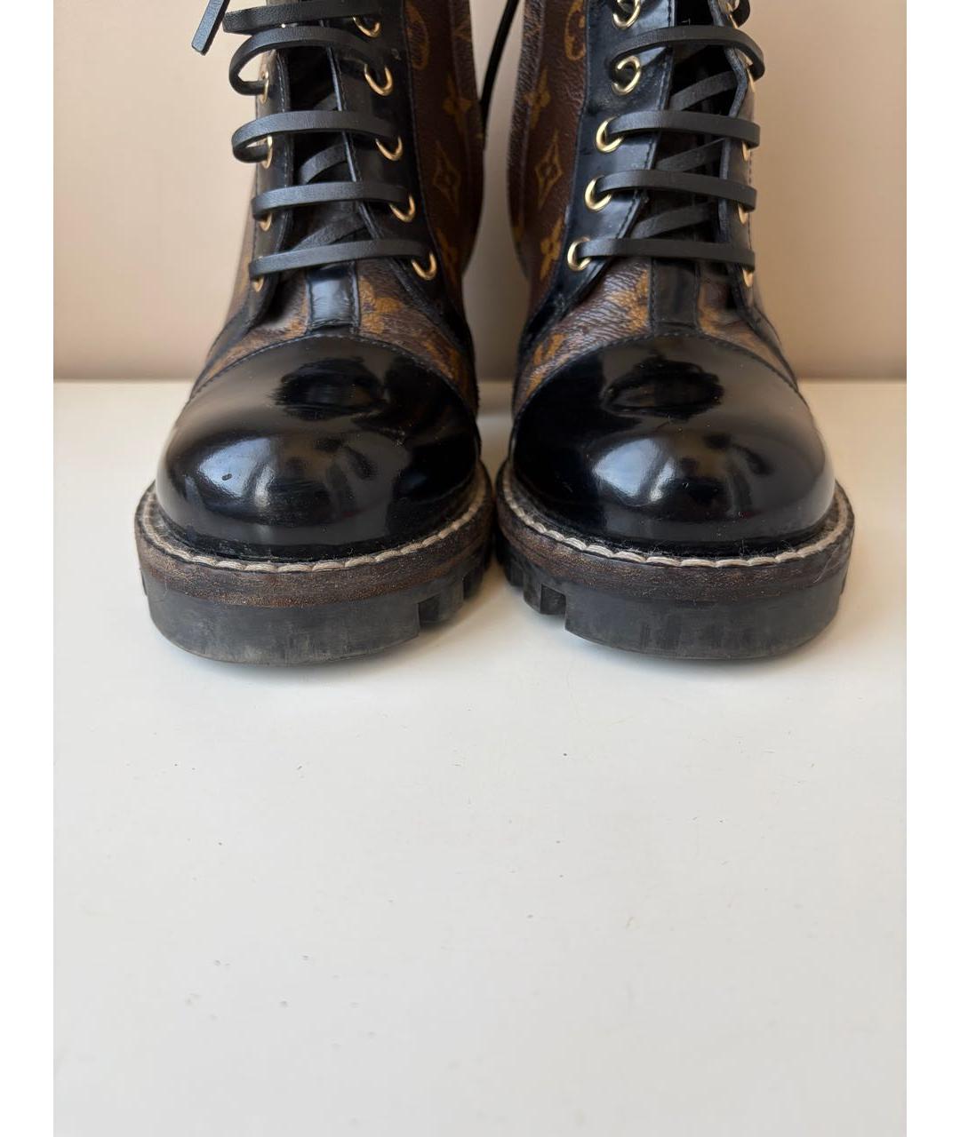 LOUIS VUITTON Коричневые ботильоны, фото 5
