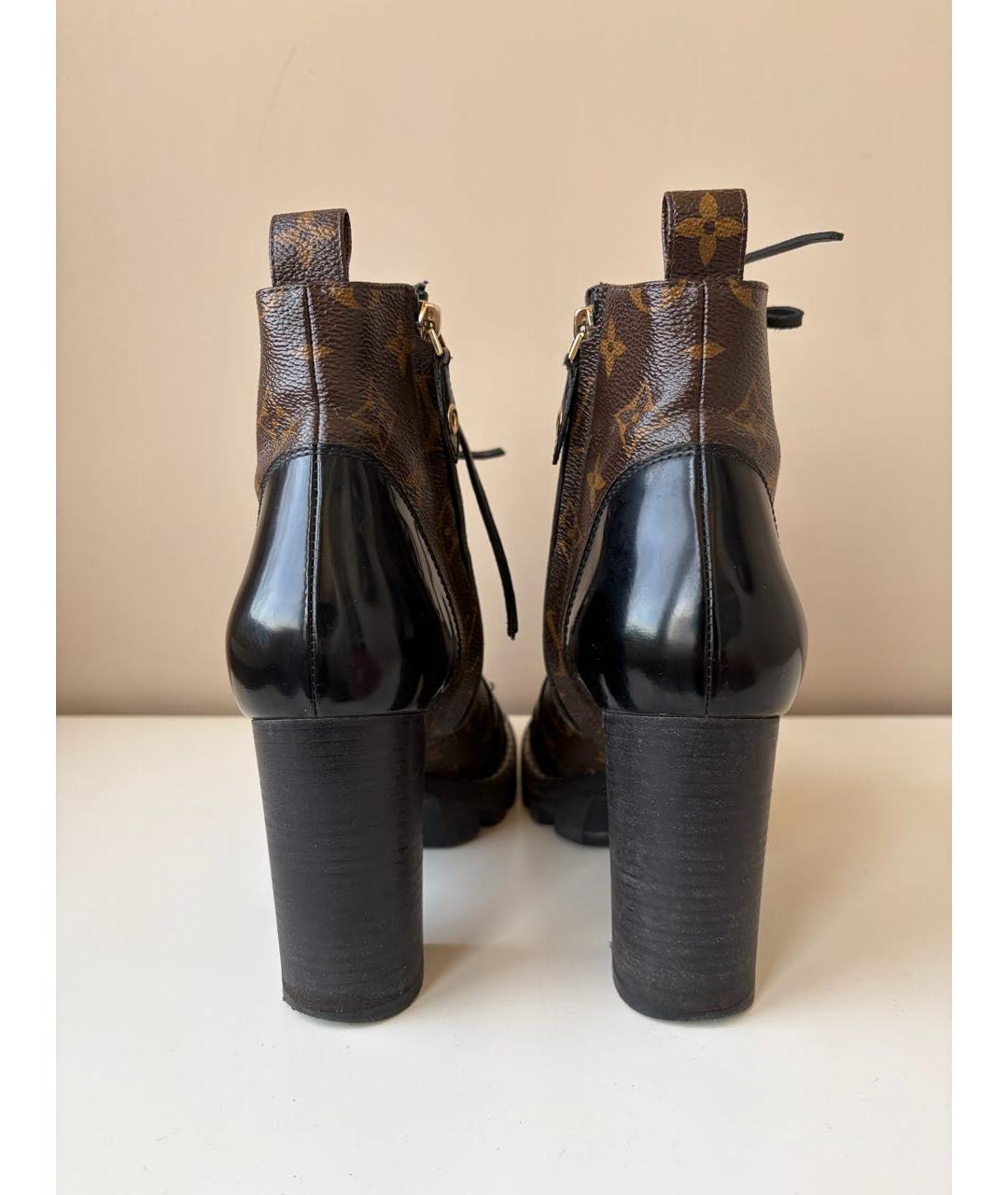 LOUIS VUITTON Коричневые ботильоны, фото 6