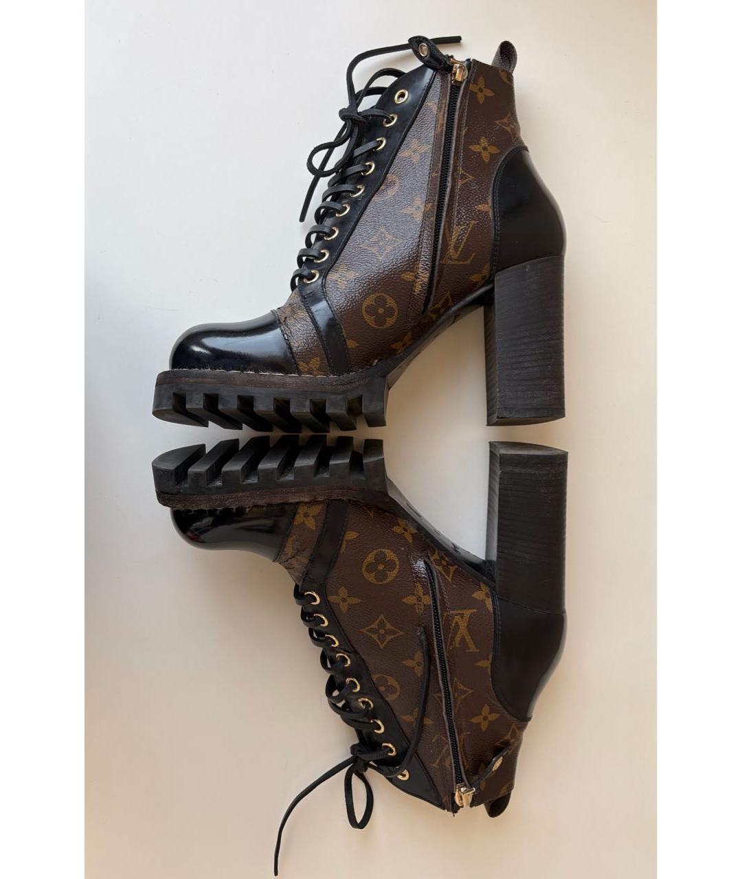 LOUIS VUITTON Коричневые ботильоны, фото 3