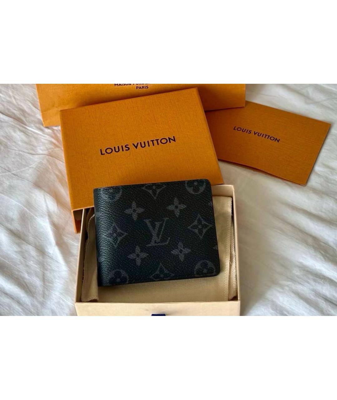 LOUIS VUITTON Черный кошелек, фото 7