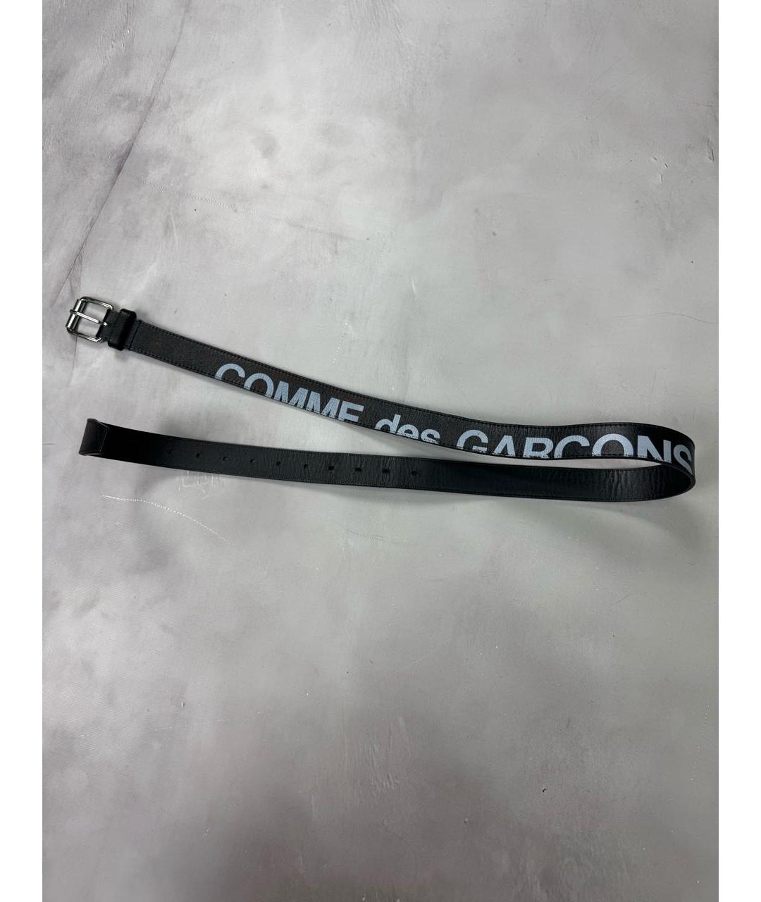 COMME DES GARÇONS Черный кожаный ремень, фото 9