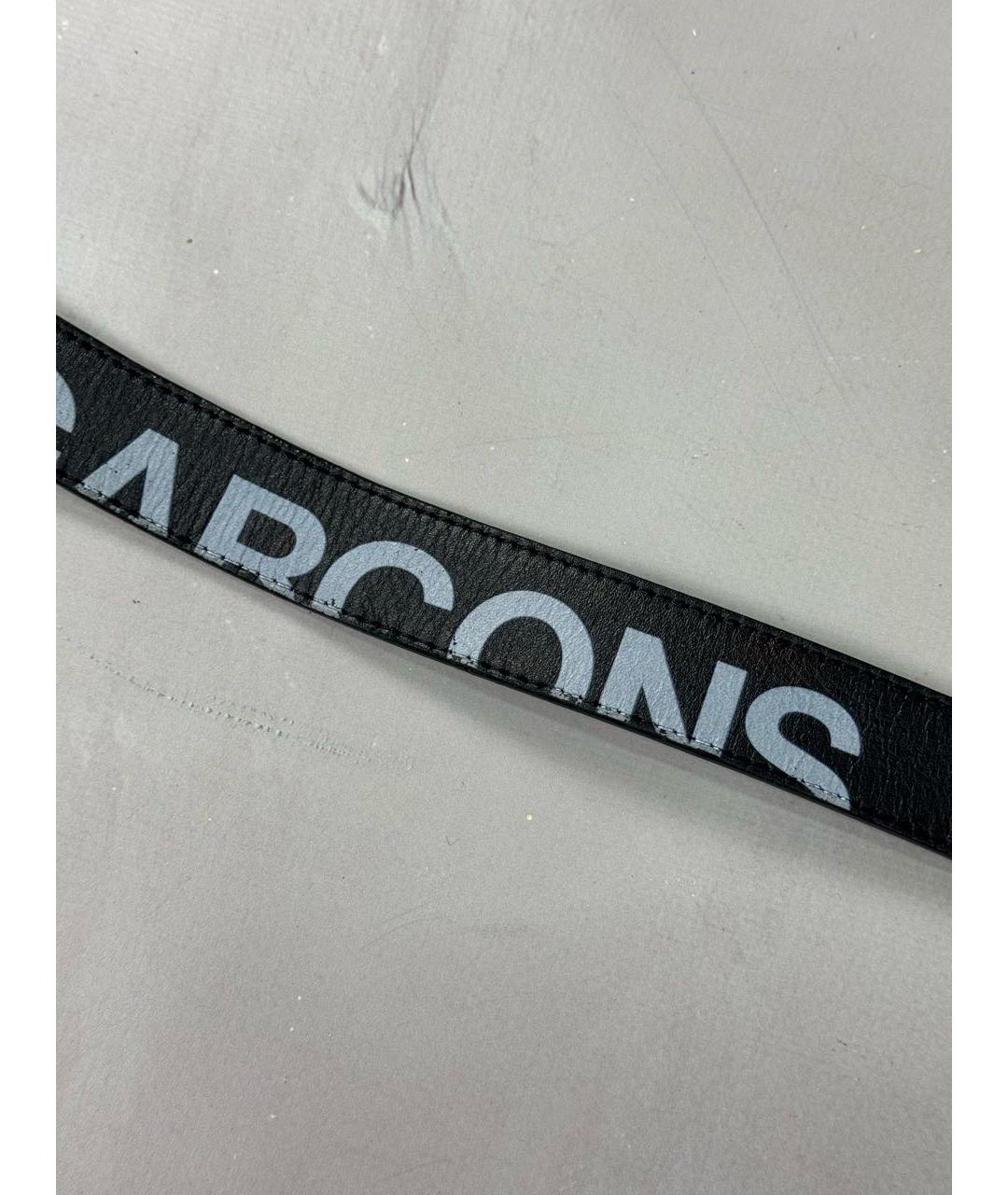 COMME DES GARÇONS Черный кожаный ремень, фото 3