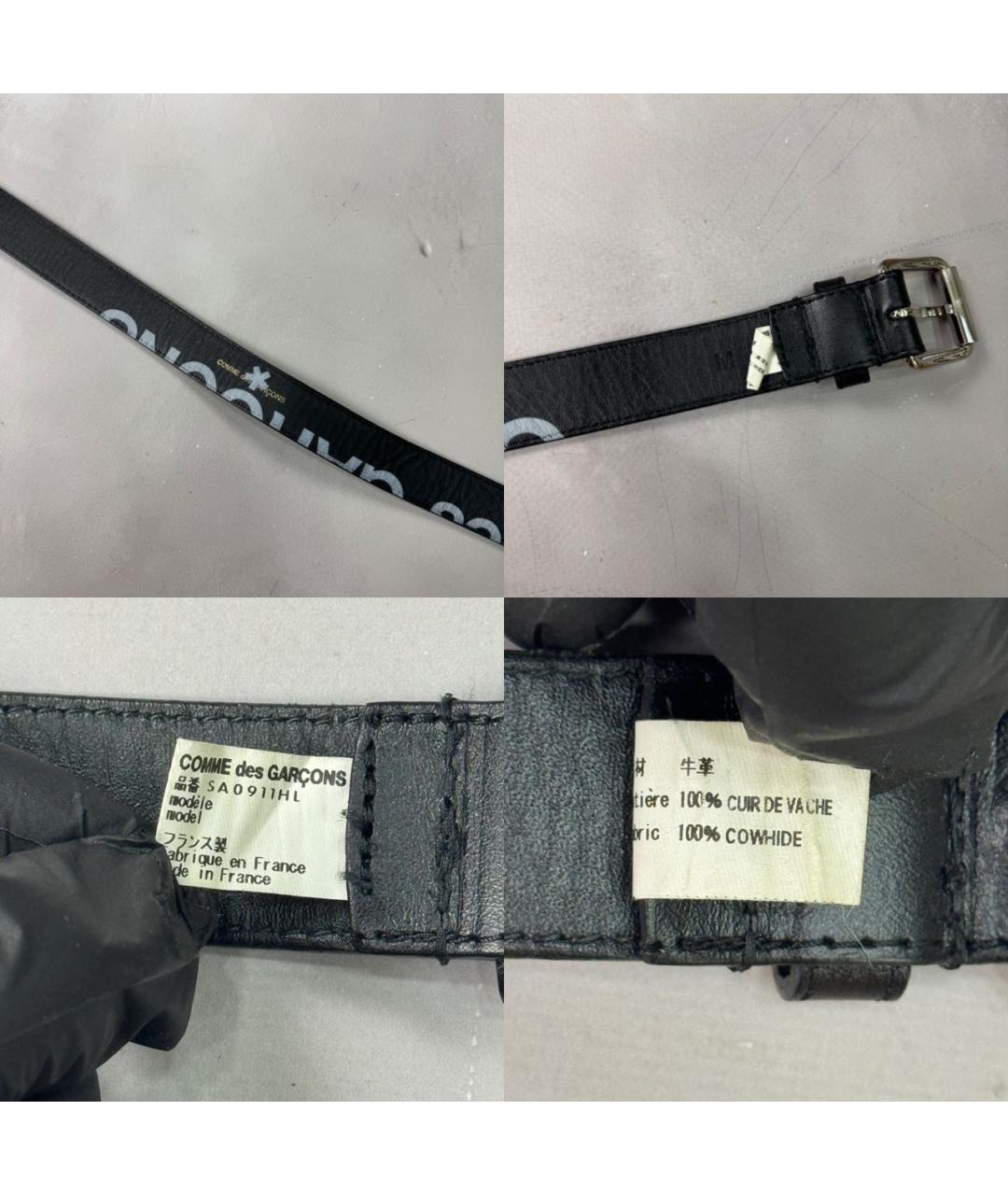 COMME DES GARÇONS Черный кожаный ремень, фото 7