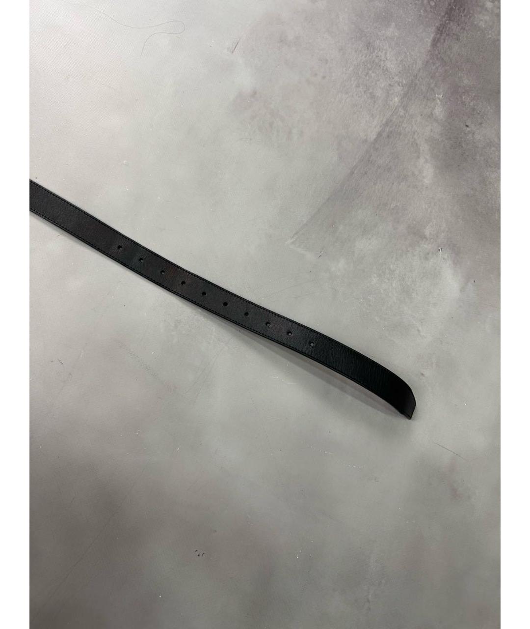 COMME DES GARÇONS Черный кожаный ремень, фото 5