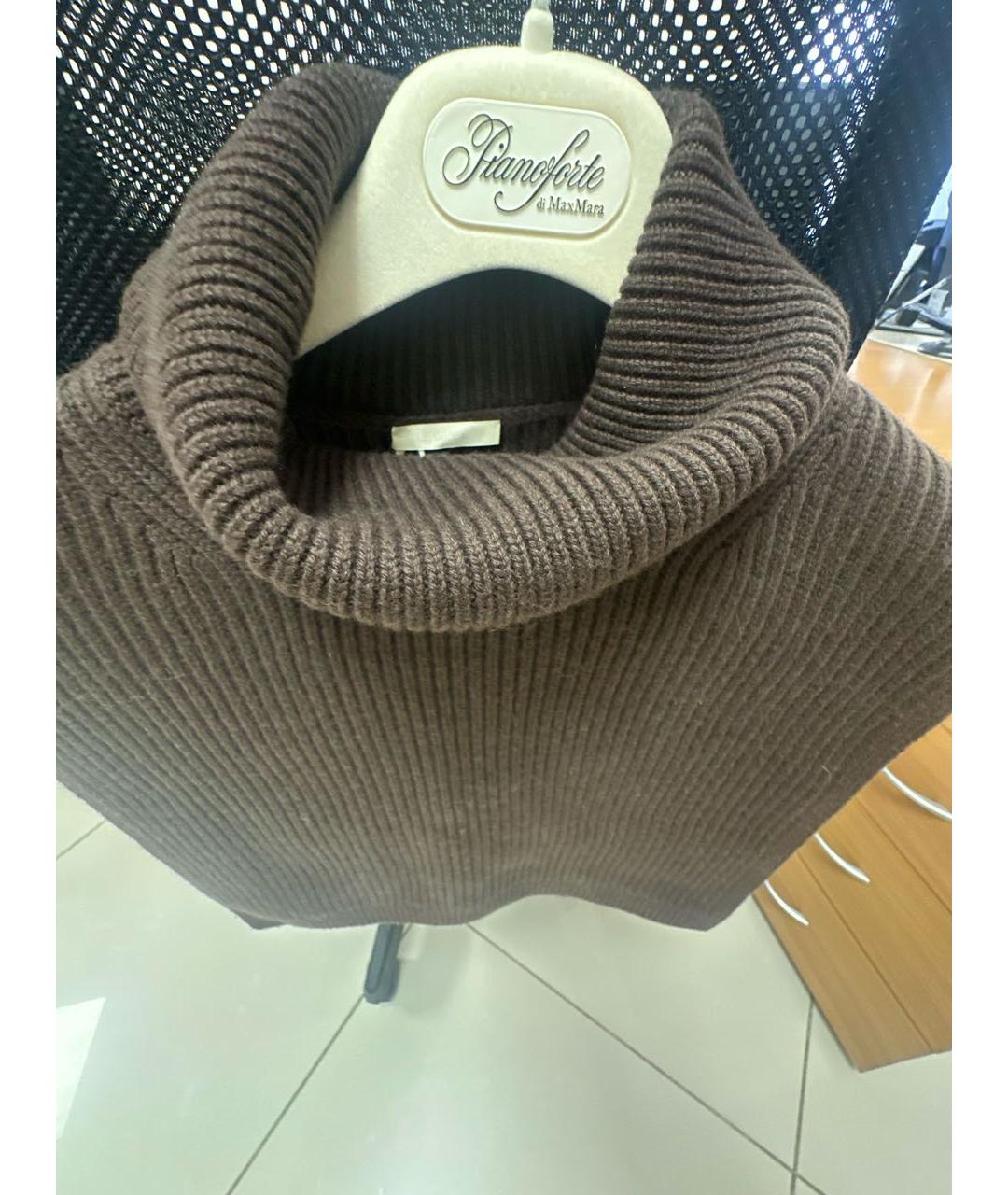 12 STOREEZ Коричневая шерстяная водолазка, фото 4