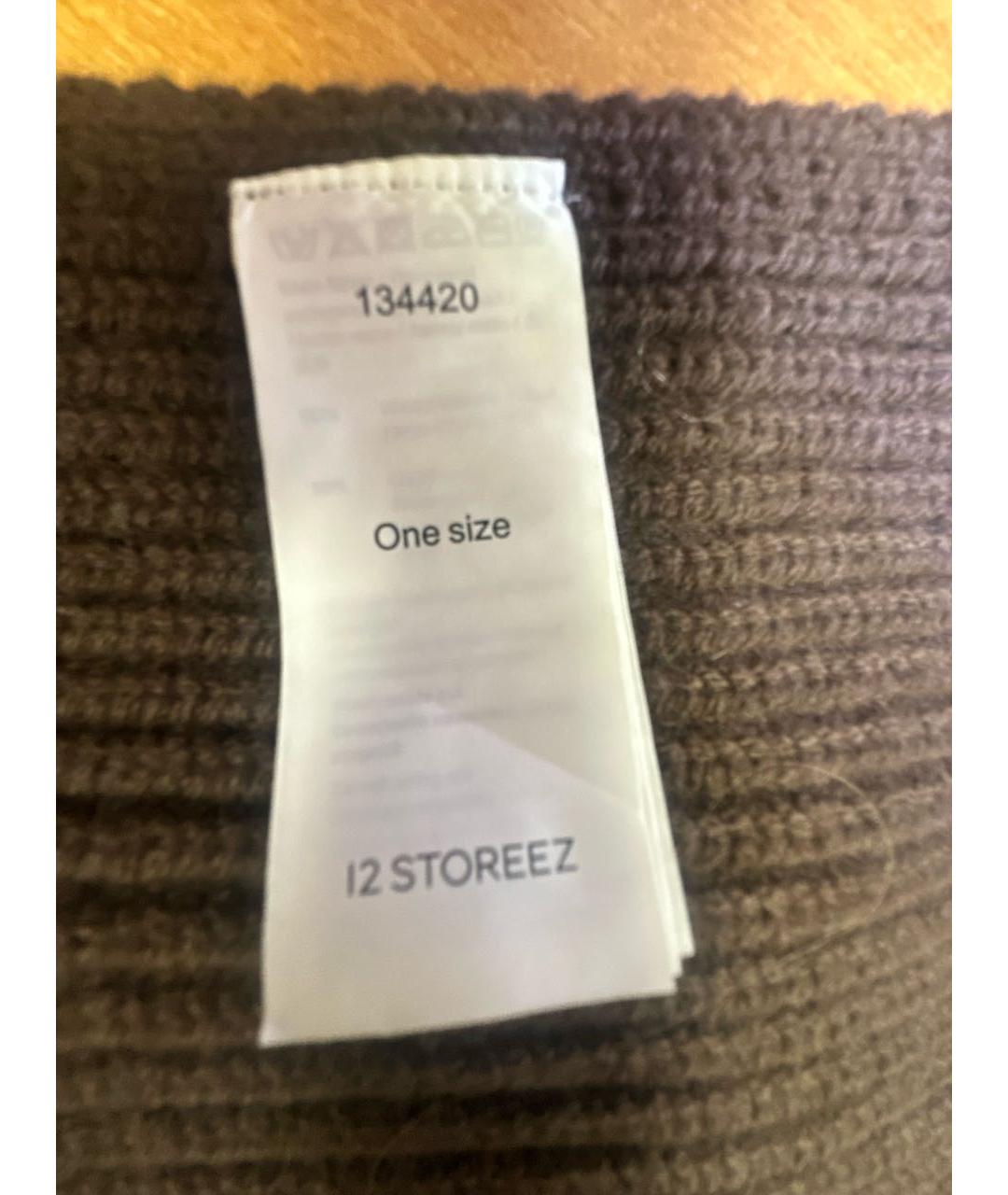12 STOREEZ Коричневая шерстяная водолазка, фото 7