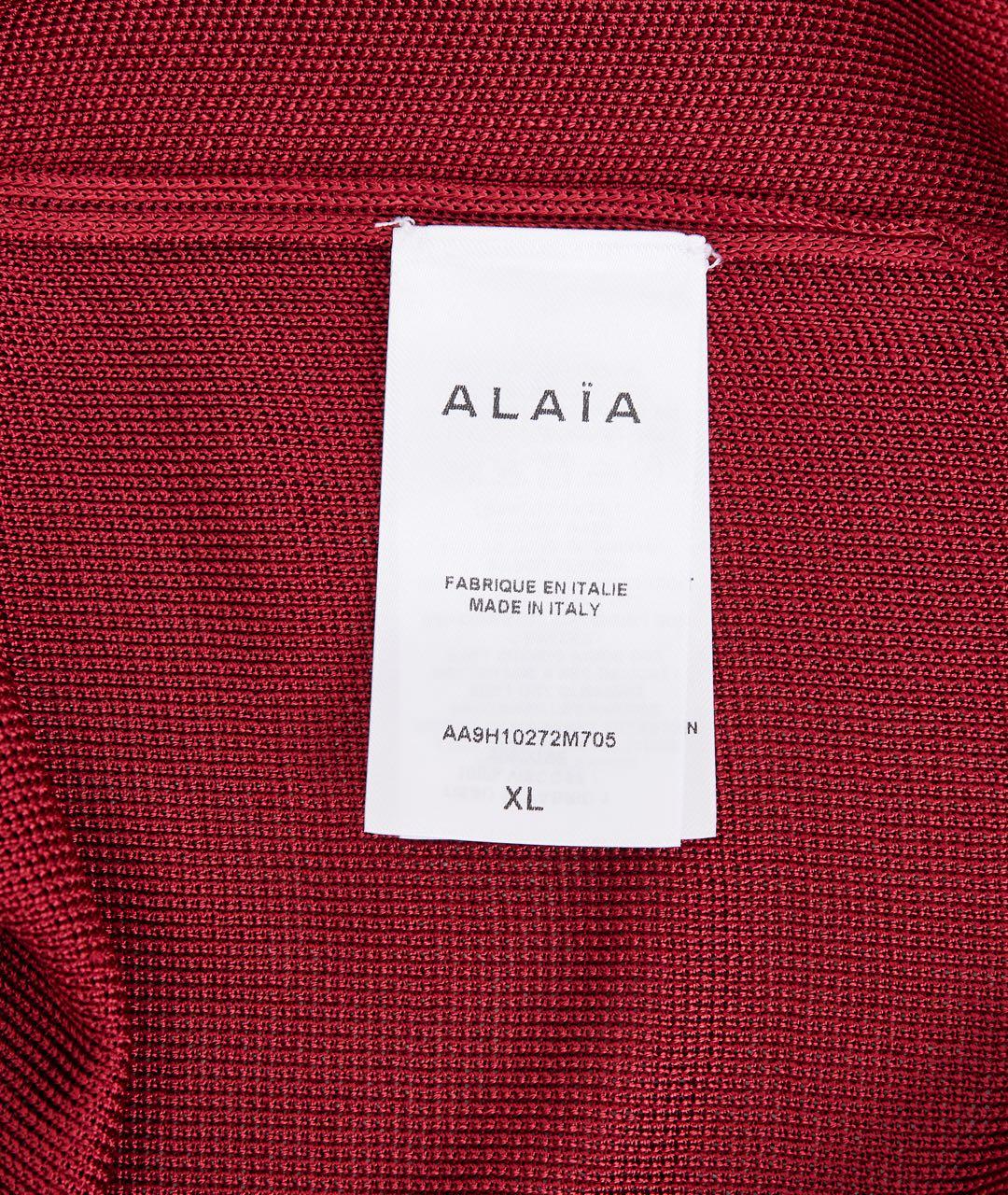 ALAIA Бордовая вискозная майка, фото 4