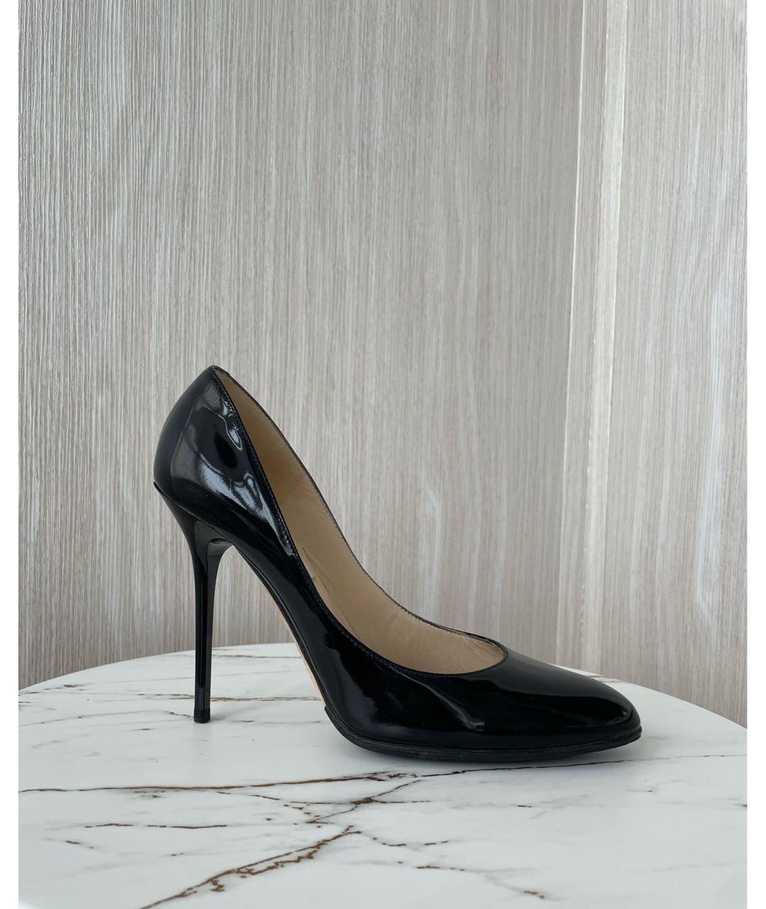 JIMMY CHOO Черные туфли из лакированной кожи, фото 8