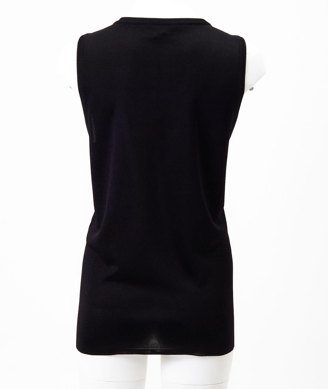 ALAIA Черная вискозная майка, фото 2