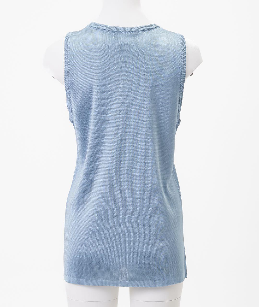 ALAIA Голубая вискозная майка, фото 2