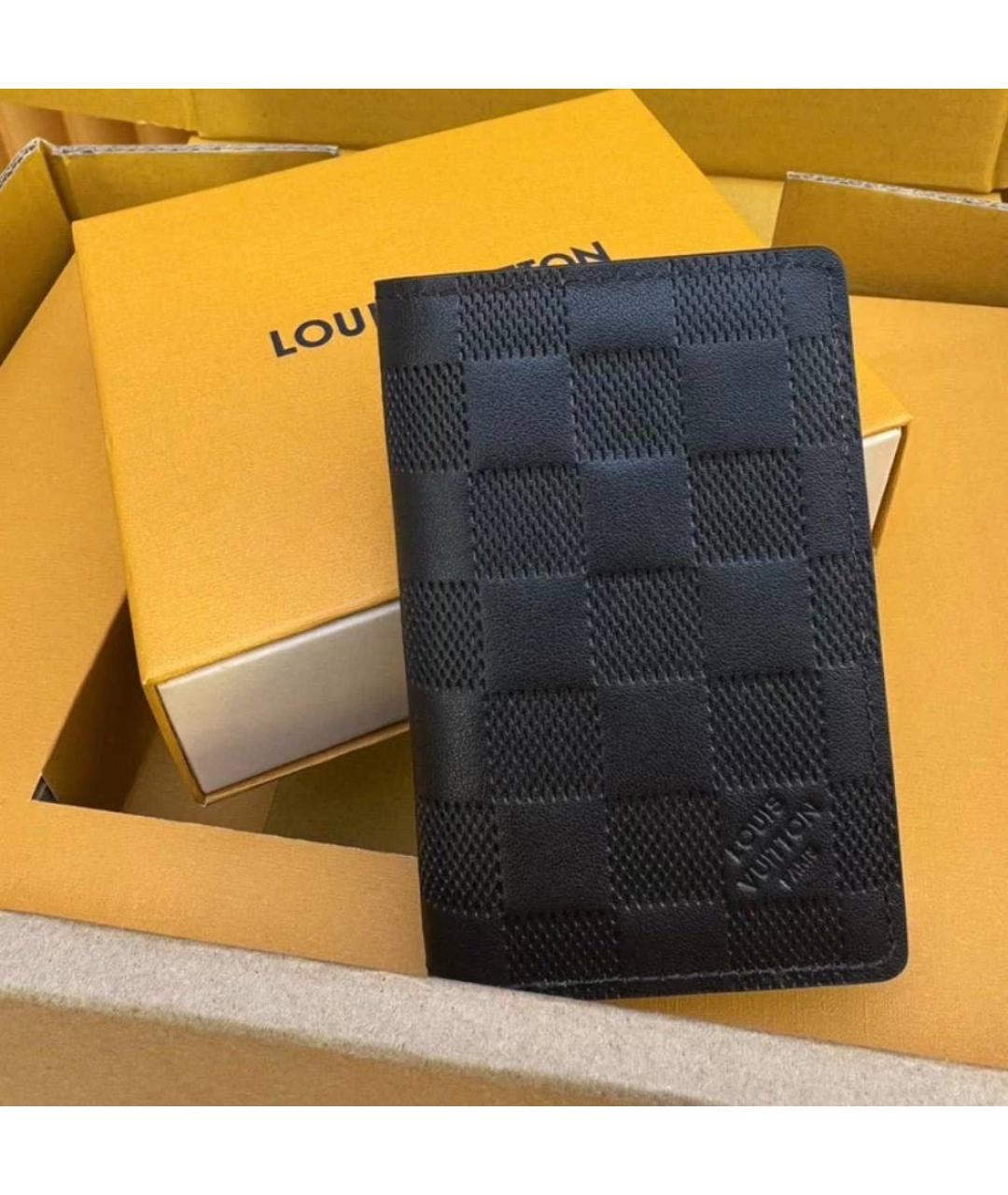 LOUIS VUITTON Черный кардхолдер, фото 7