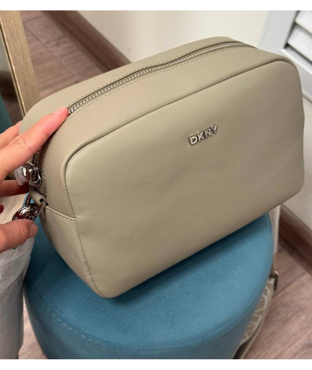 DKNY Бежевая сумка через плечо, фото 4