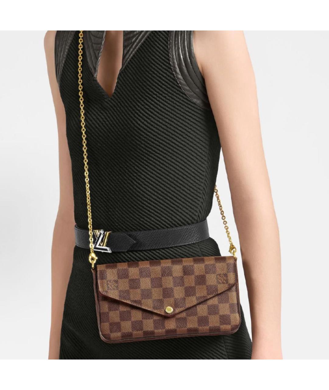 LOUIS VUITTON Коричневая сумка через плечо, фото 6