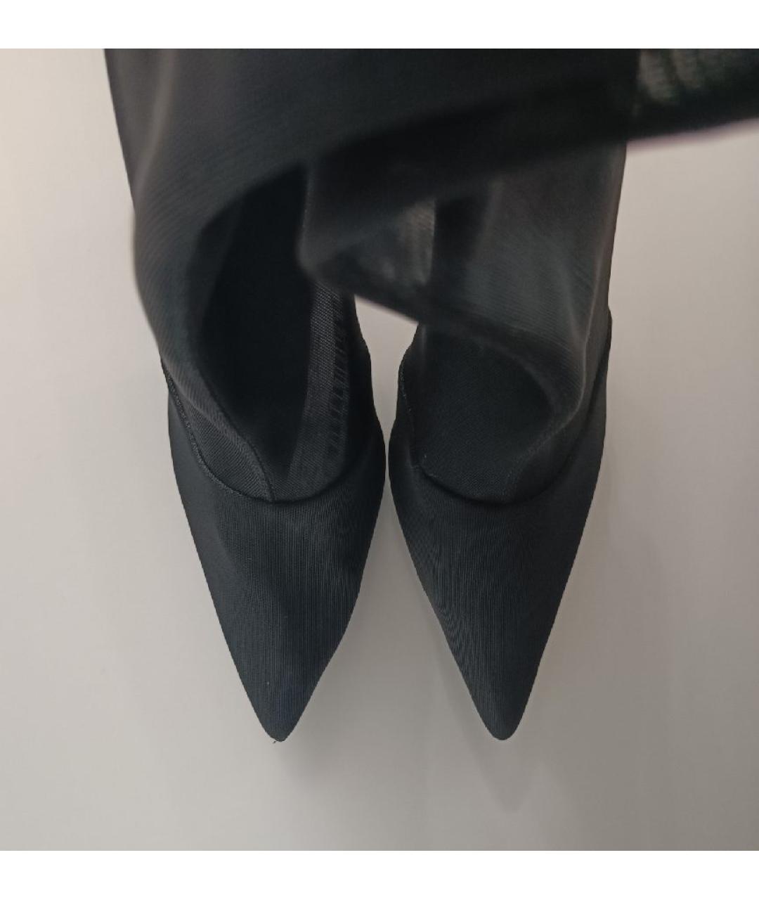 PARIS TEXAS Черные текстильные полусапоги, фото 3