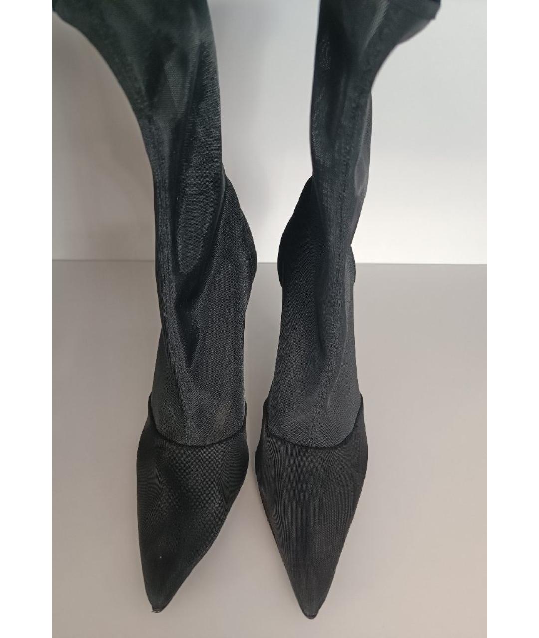 PARIS TEXAS Черные текстильные полусапоги, фото 2