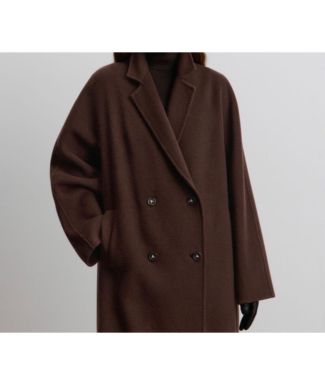 12 STOREEZ Коричневое шерстяное пальто, фото 7