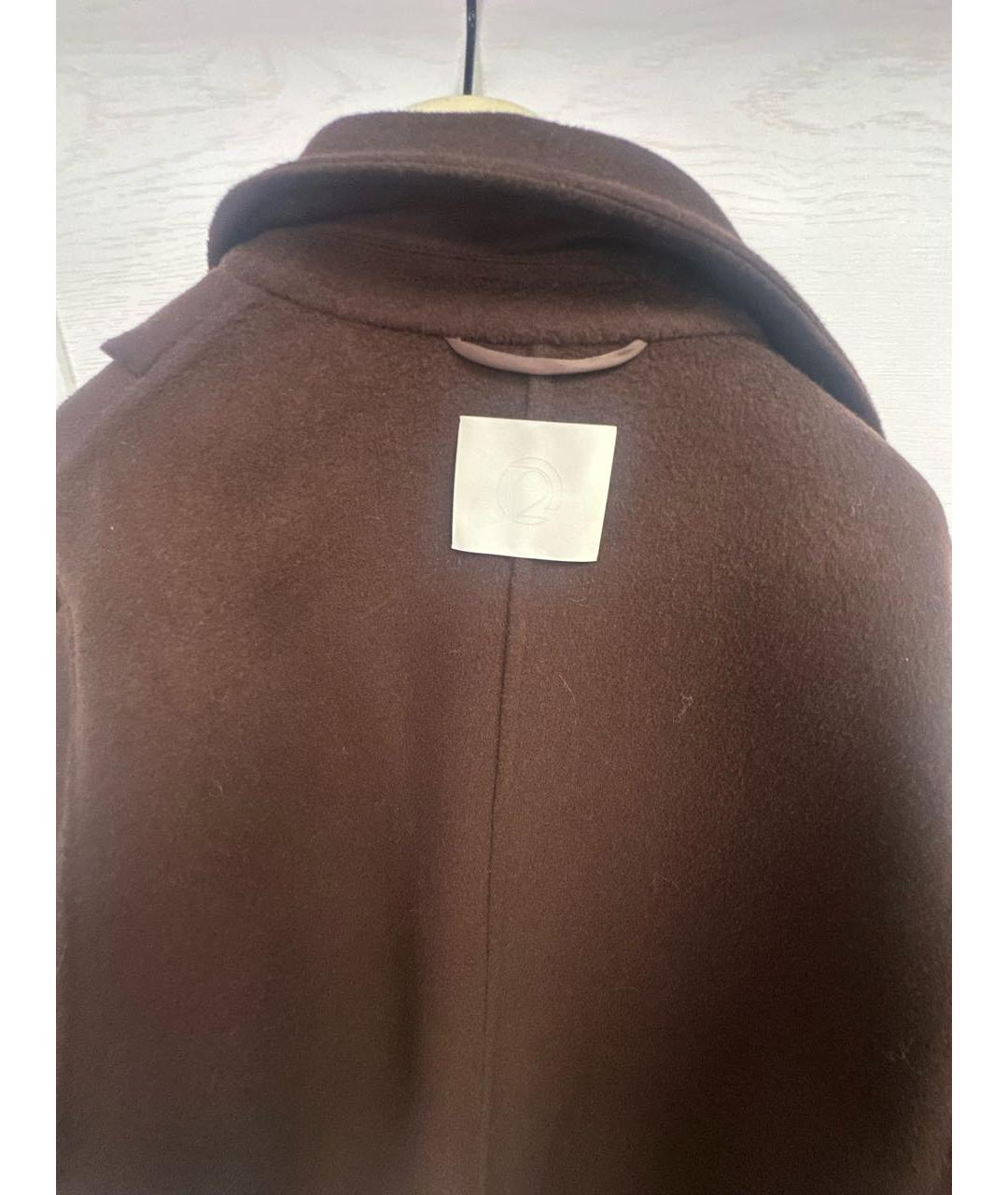 12 STOREEZ Коричневое шерстяное пальто, фото 3