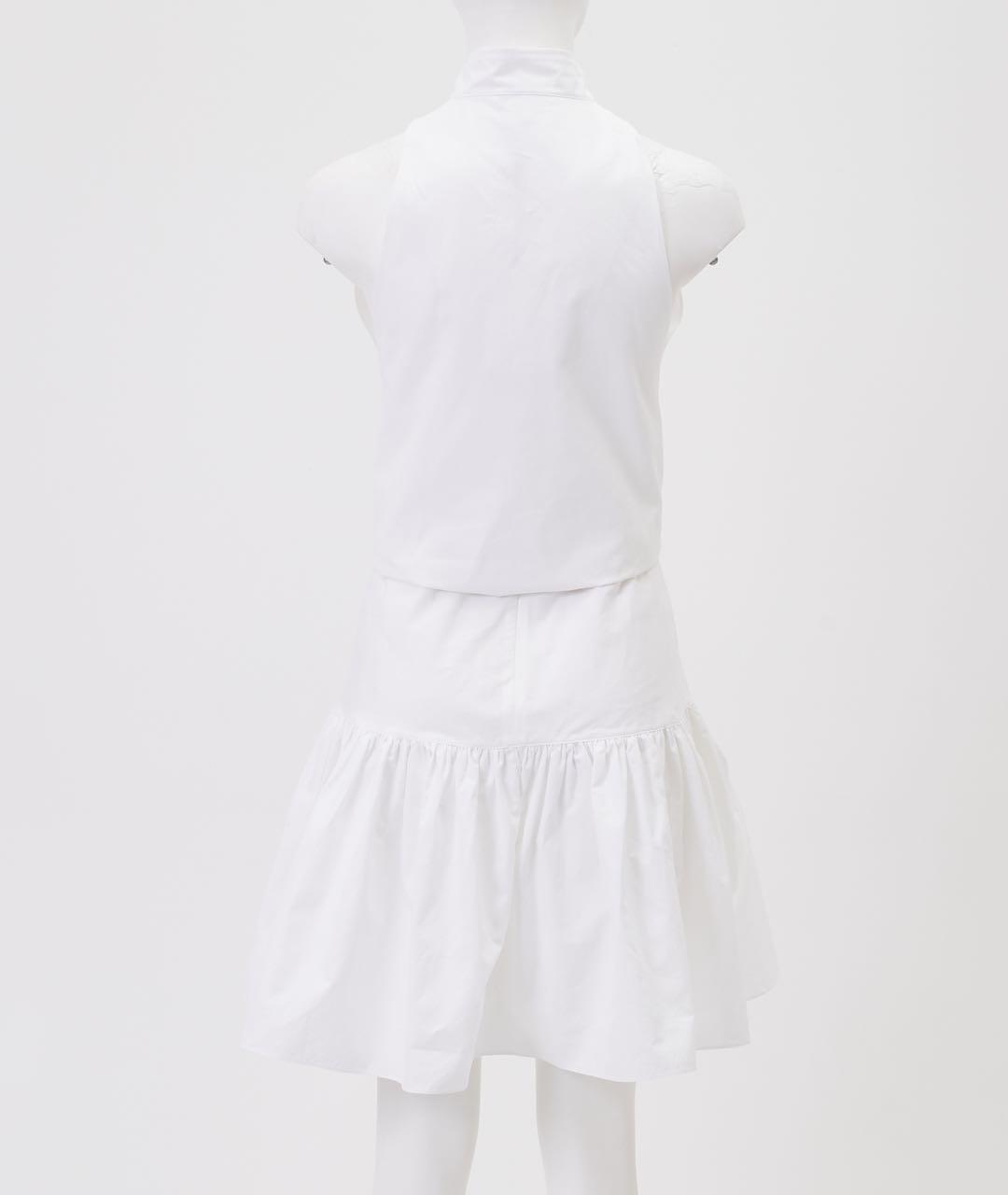 ALAIA Белое хлопковое повседневное платье, фото 2