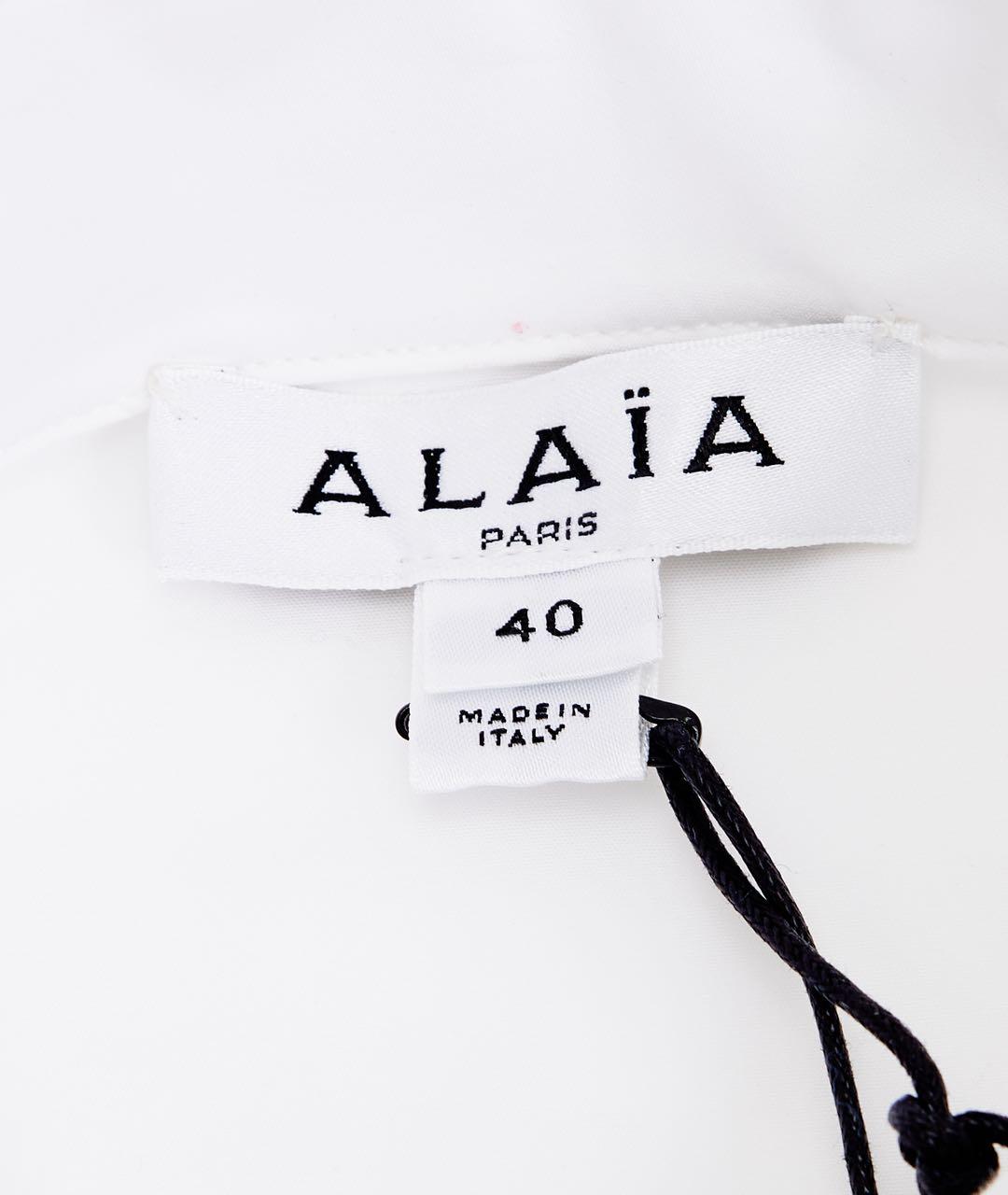 ALAIA Белое хлопковое повседневное платье, фото 4