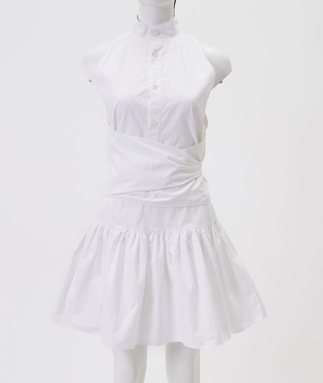 ALAIA Белое хлопковое повседневное платье, фото 5