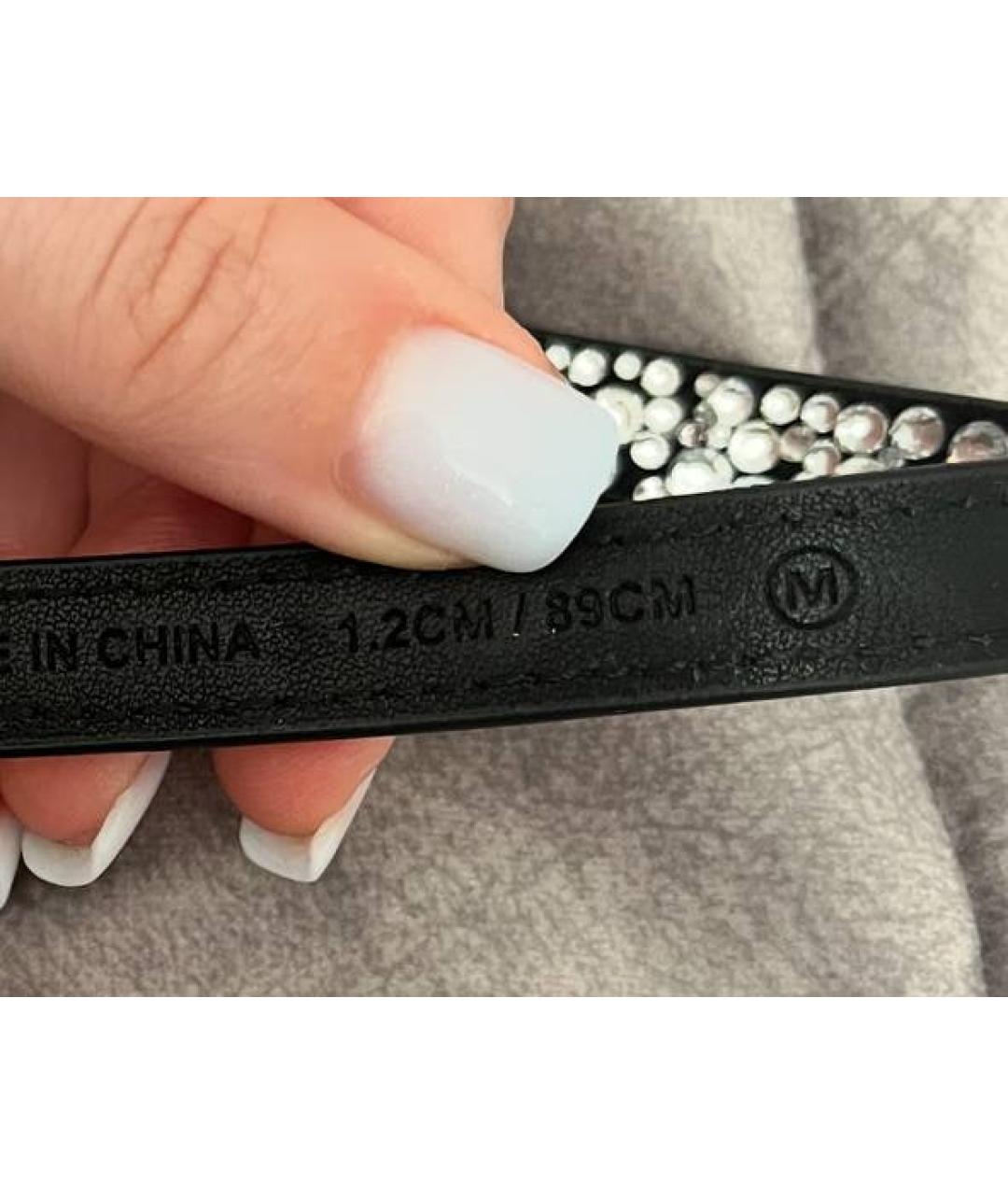 PINKO Серебрянный замшевый ремень, фото 3