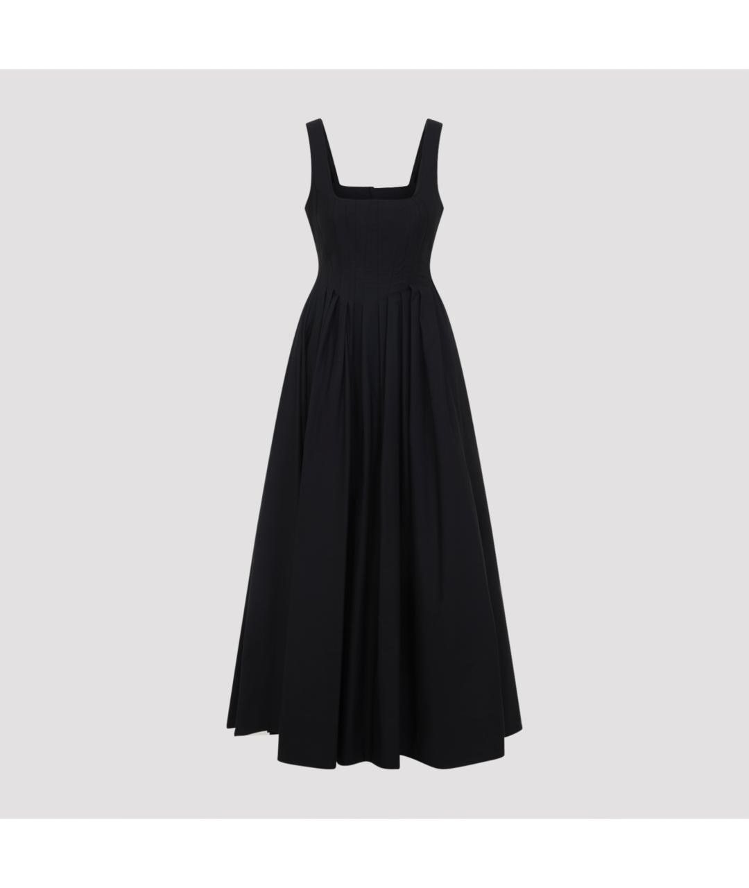 SPORTMAX Черное хлопковое платье, фото 2