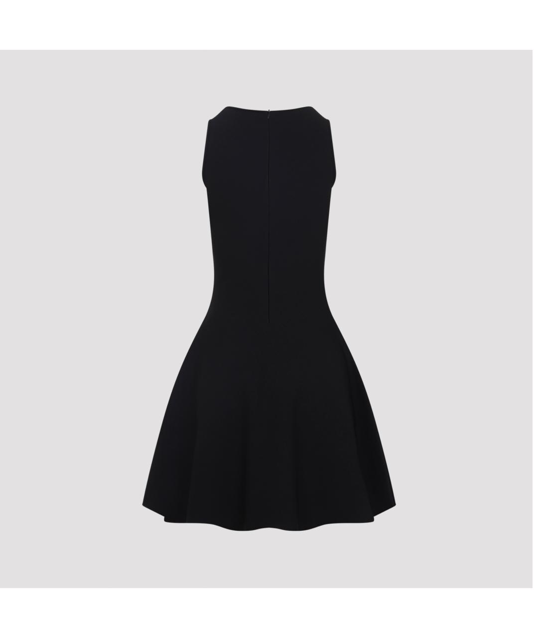 ALEXANDER MCQUEEN Черное вискозное вечернее платье, фото 2