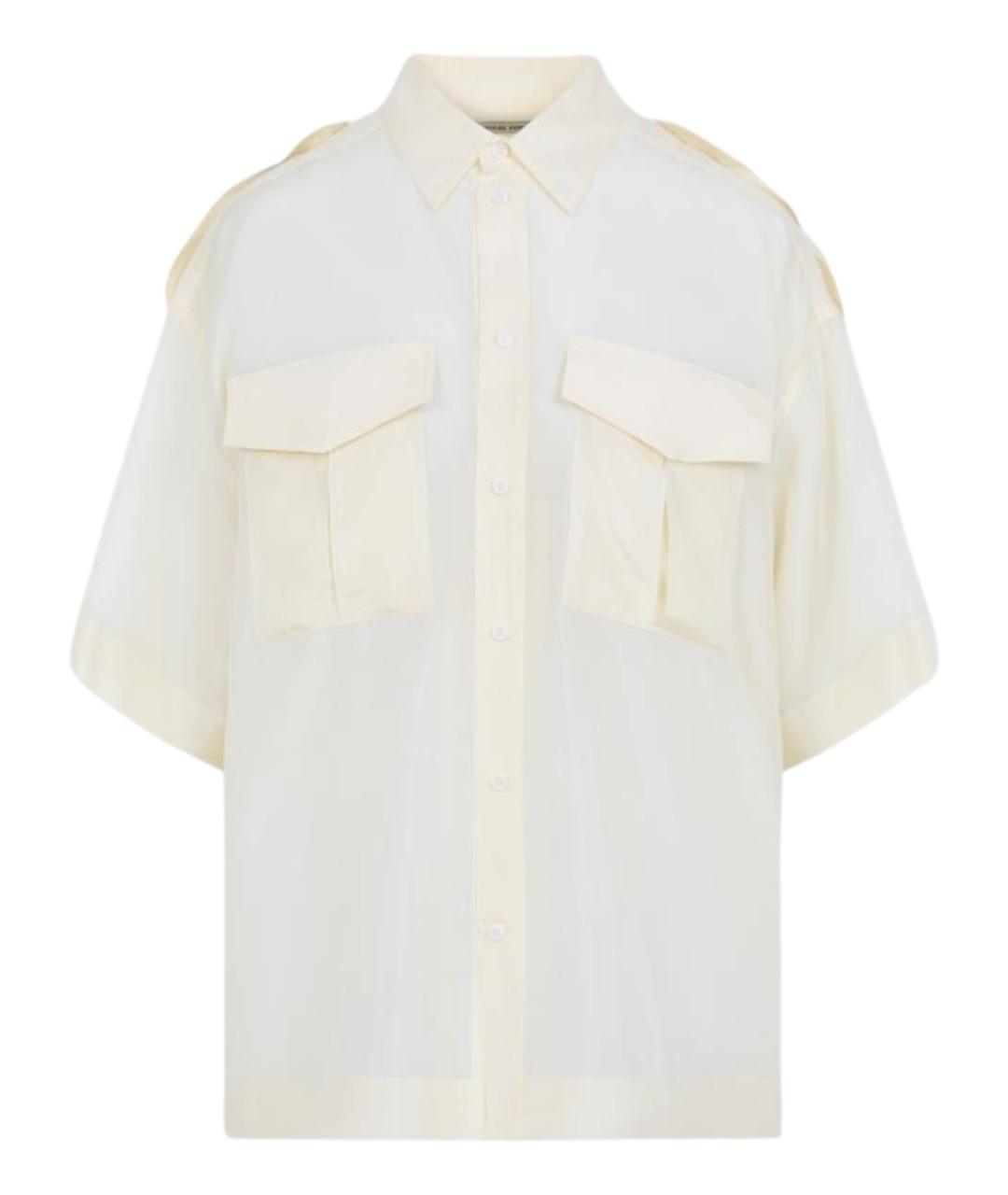 PHOEBE PHILO Бежевая шелковая рубашка, фото 1