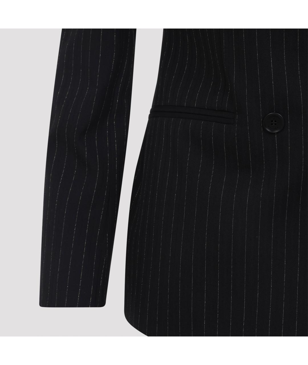 ALEXANDER MCQUEEN Черный шерстяной жакет/пиджак, фото 5