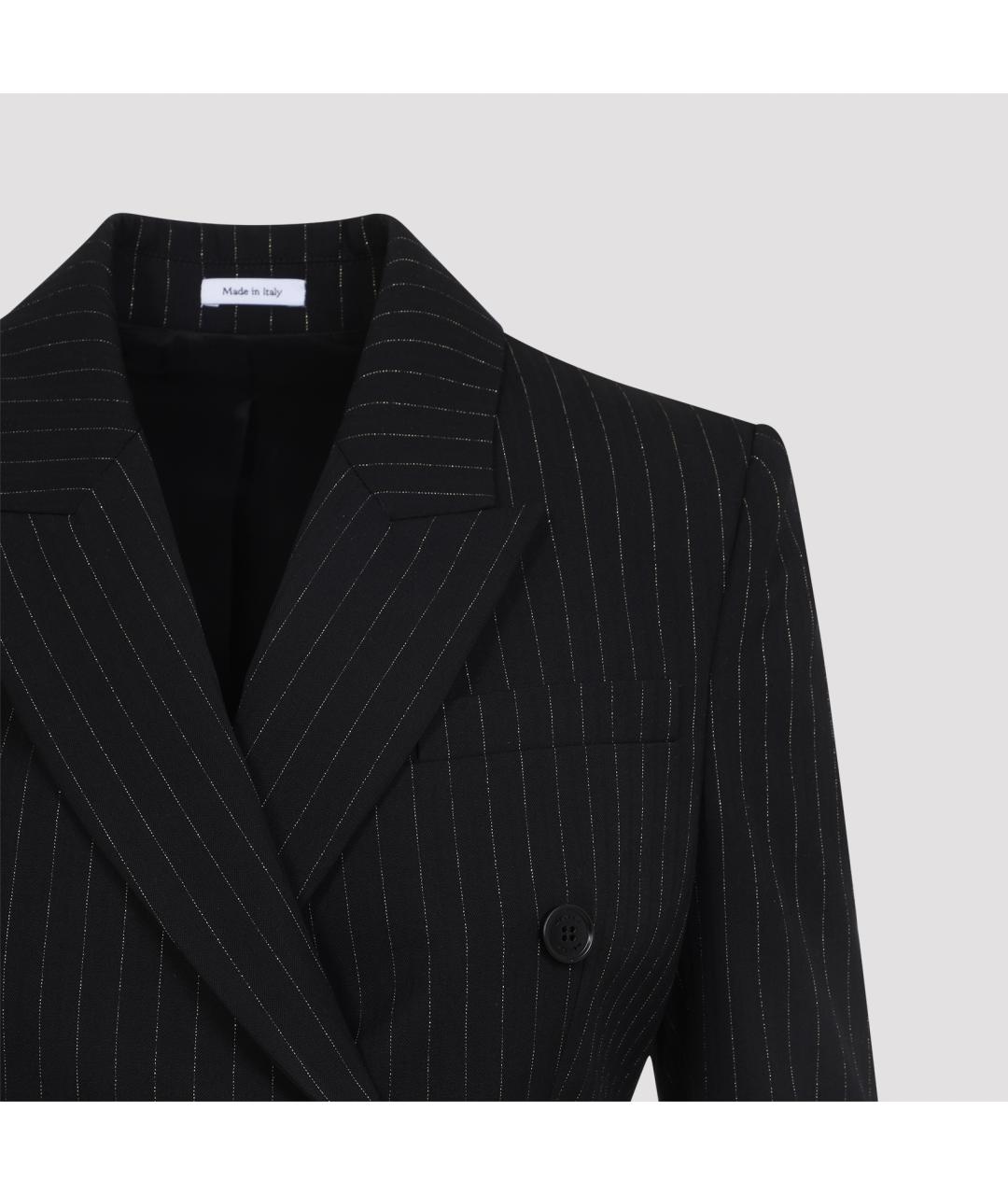 ALEXANDER MCQUEEN Черный шерстяной жакет/пиджак, фото 4