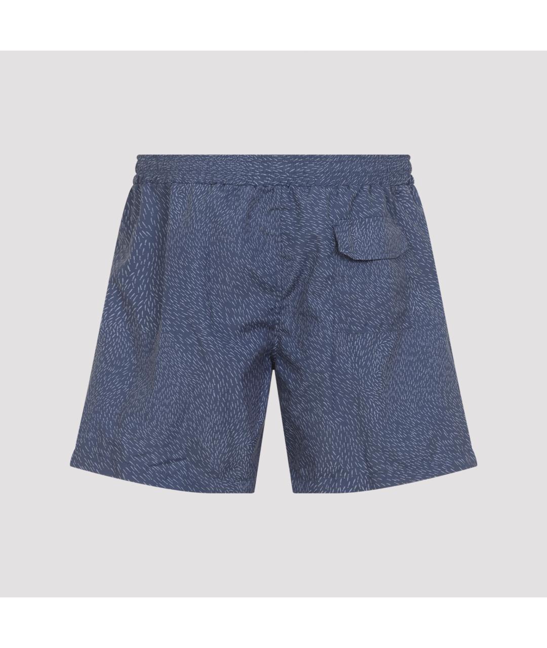 BRIONI Синие полиэстеровые шорты, фото 2