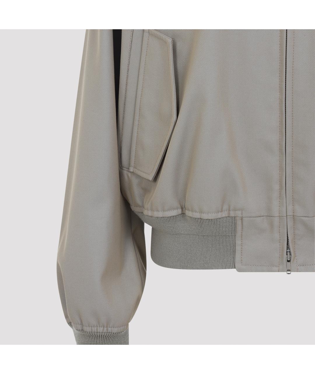 PHOEBE PHILO Серая хлопковая куртка, фото 3