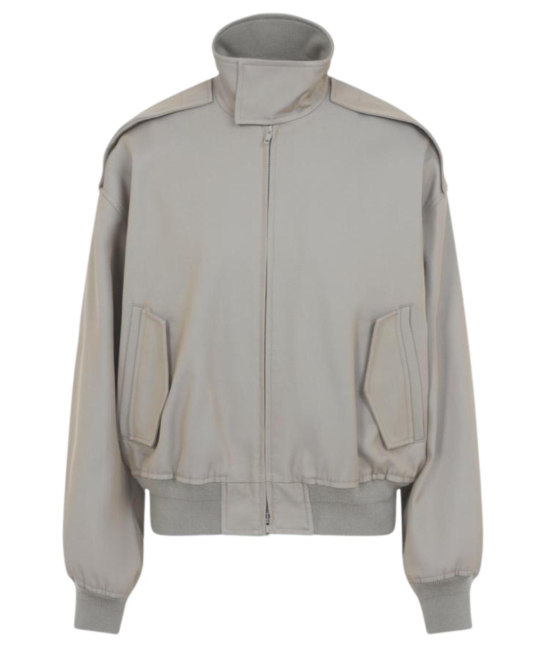 PHOEBE PHILO Серая хлопковая куртка, фото 1